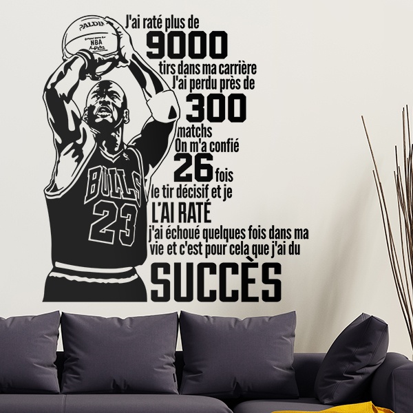 Wall Stickers: Typographique Michael Jordan