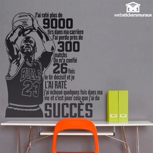 Wall Stickers: Typographique Michael Jordan