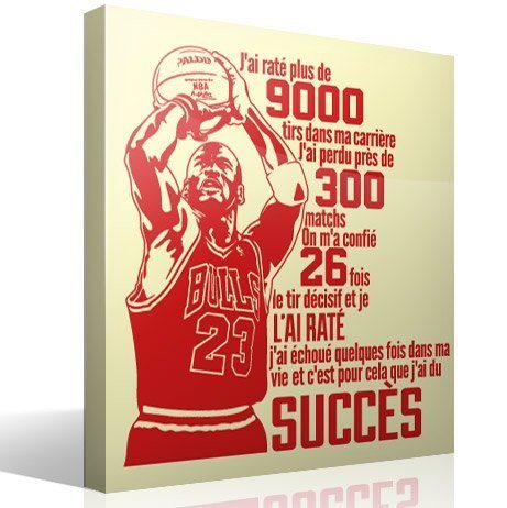 Wall Stickers: Typographique Michael Jordan