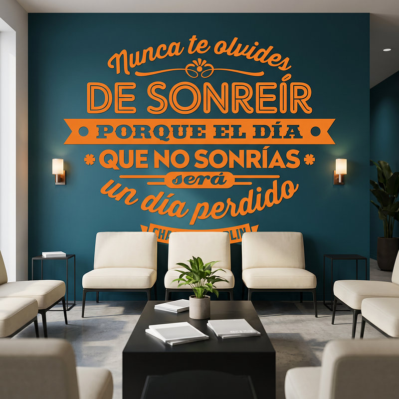 Wall Stickers: Nunca te olvides de sonreir