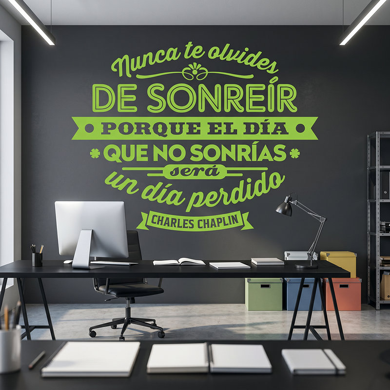 Wall Stickers: Nunca te olvides de sonreir
