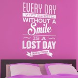 Wall Stickers: Every day whithout a smail is a lost day 2