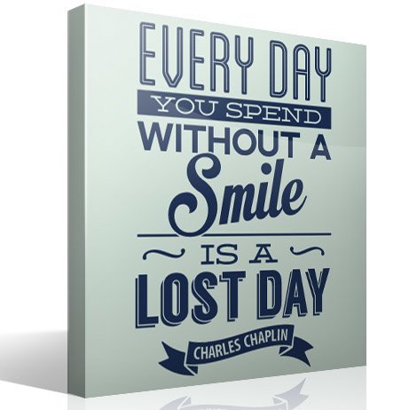 Wall Stickers: Every day whithout a smail is a lost day