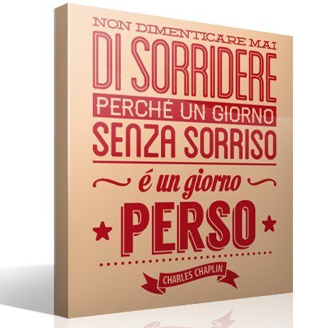 Wall Stickers: Non dimenticare mai di sorridere