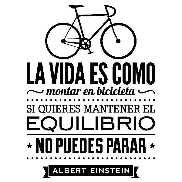 Wall Stickers: La vida es como montar en bicicleta