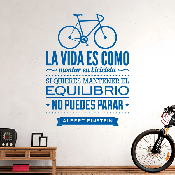 Wall Stickers: La vida es como montar en bicicleta