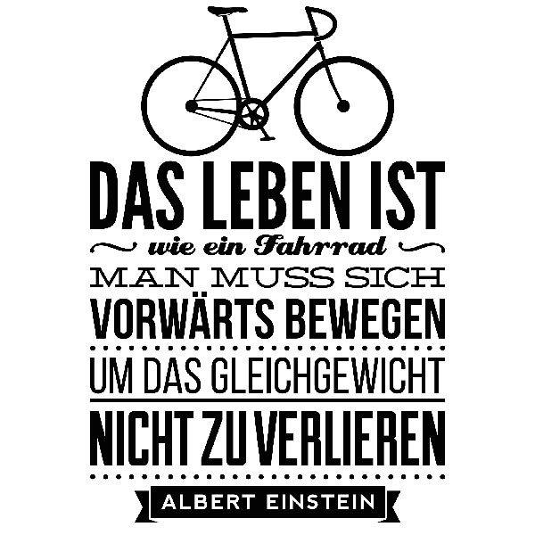 Wall Sticker Das Leben Ist Wie Ein Fahrrad Muraldecal Com