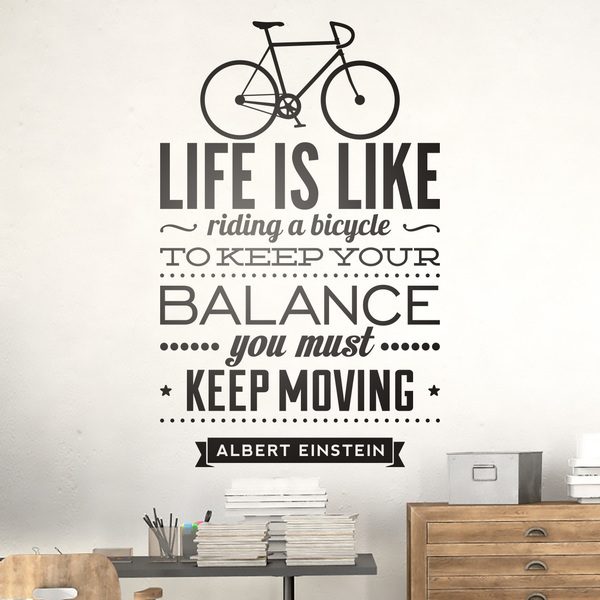 Wall Stickers: Life is like riding a bicycle