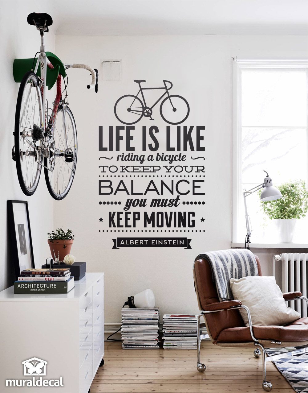 Wall Stickers: Life is like riding a bicycle