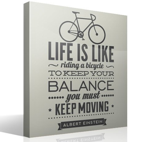 Wall Stickers: Life is like riding a bicycle