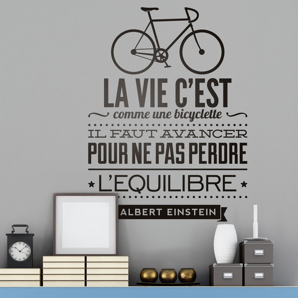 Wall Stickers: La vie c'est comme une bicyclette