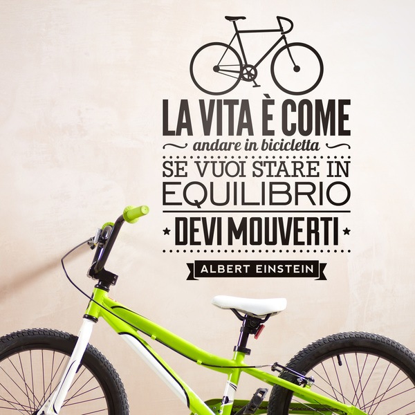 Wall Stickers: La vita è come andare in bicicleta