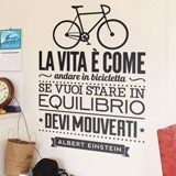 Wall Stickers: La vita è come andare in bicicleta 2