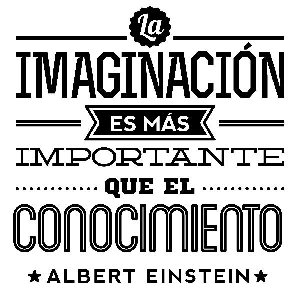 Wall Stickers: La imaginación - Albert Einstein