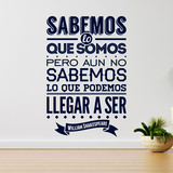 Wall Stickers: Sabemos lo que somos... William Shakespeare 3