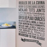 Wall Stickers: Kitchen rules - catalan 2