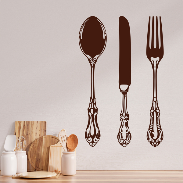 Wall Stickers: Spoon, knife and fork