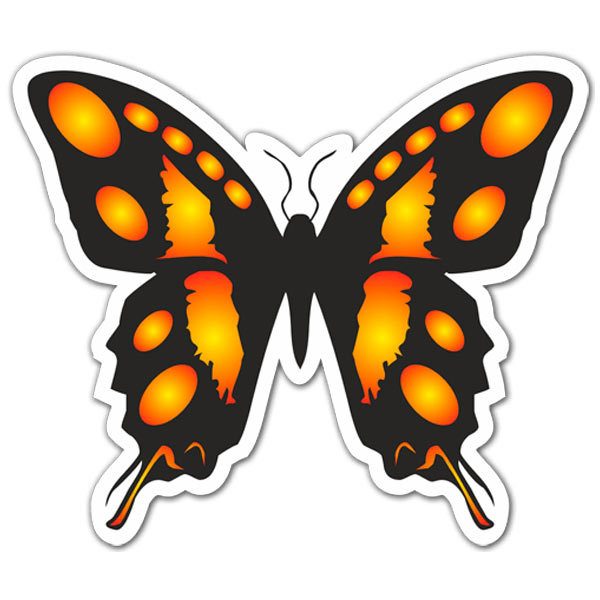 Car & Motorbike Stickers: Monarch Butterfly