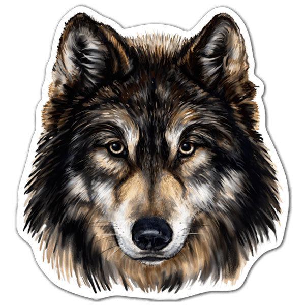 Car & Motorbike Stickers: Wolf head