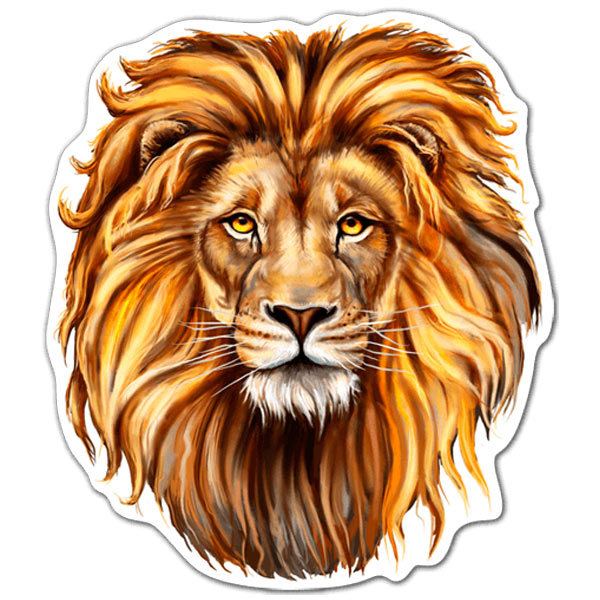 Car & Motorbike Stickers: Head of a lion