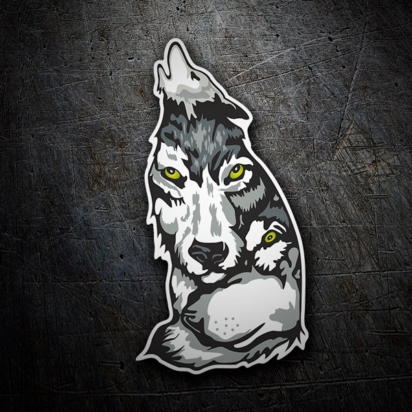 Car & Motorbike Stickers: Wolf