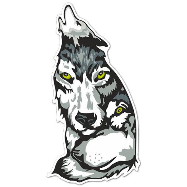 Car & Motorbike Stickers: Wolf