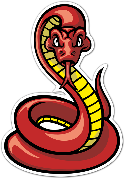 Car & Motorbike Stickers: Poisonous snake 0