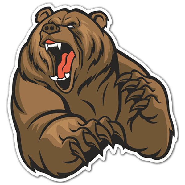 Car & Motorbike Stickers: Grizzly Bear