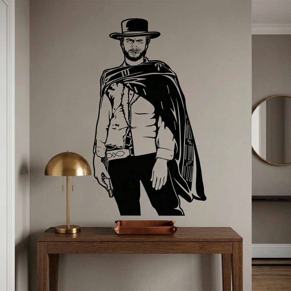 Wall Stickers: Clint Eastwood Western