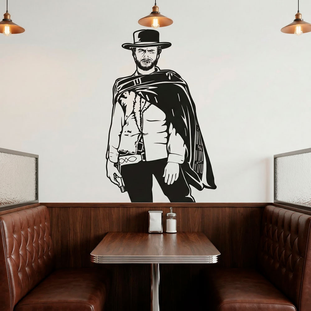 Wall Stickers: Clint Eastwood Western