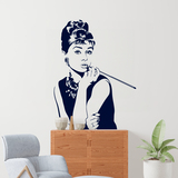 Wall Stickers: Audrey Hepburn posing 3