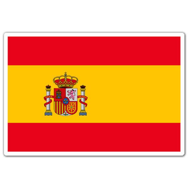 Car & Motorbike Stickers: Spain Flag