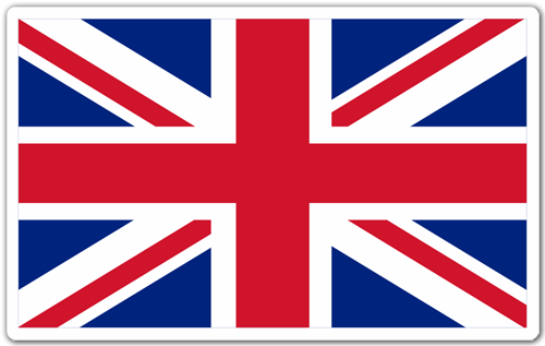 Car & Motorbike Stickers: United kingdom flag