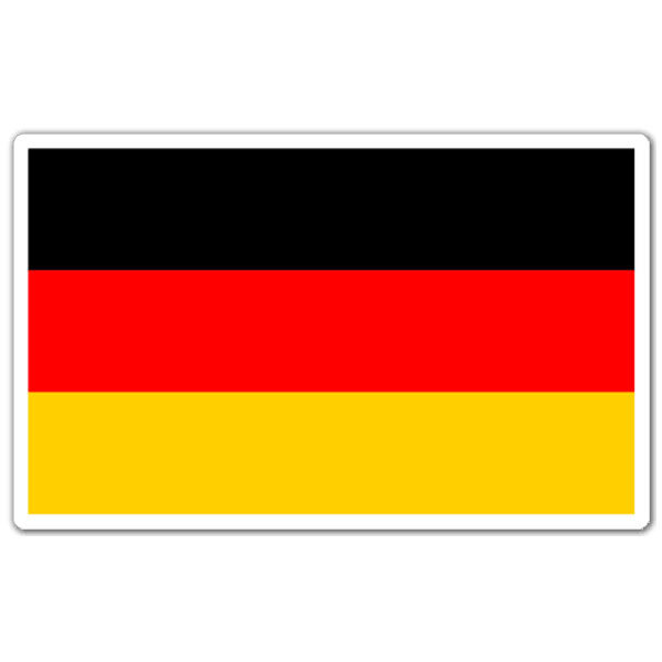 Car & Motorbike Stickers: Flag Germany