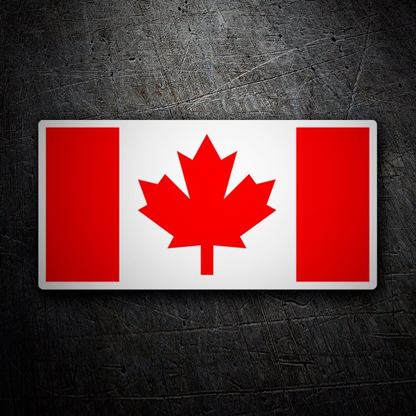 Car & Motorbike Stickers: Flag Canada