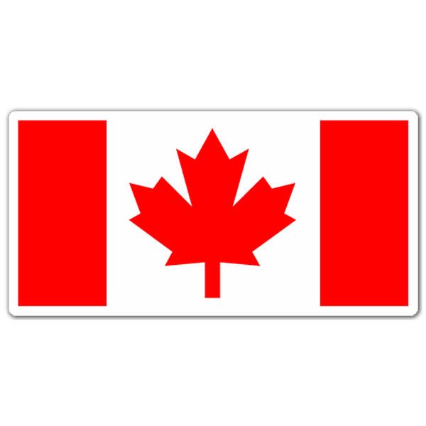 Car & Motorbike Stickers: Flag Canada