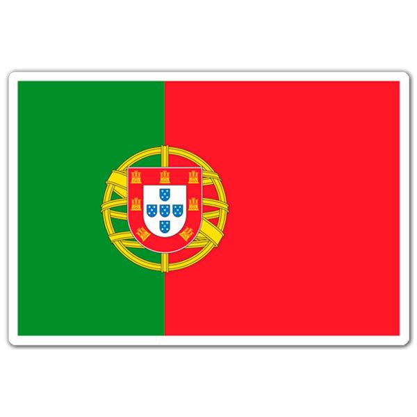 Car & Motorbike Stickers: Flag Portugal