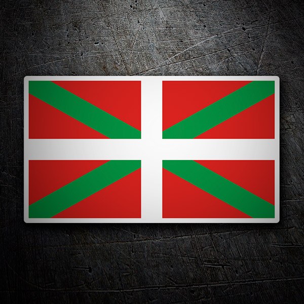 Car & Motorbike Stickers: Ikurriña flag 1