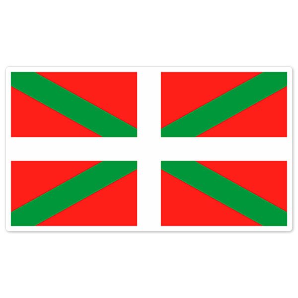 Car & Motorbike Stickers: Ikurriña flag