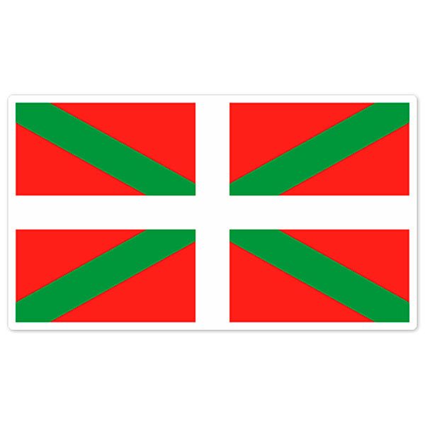 Car & Motorbike Stickers: Ikurriña flag