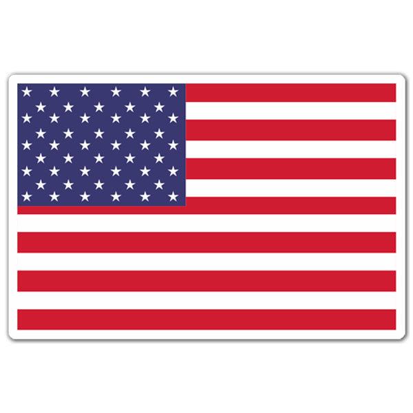 Car & Motorbike Stickers: Flag USA