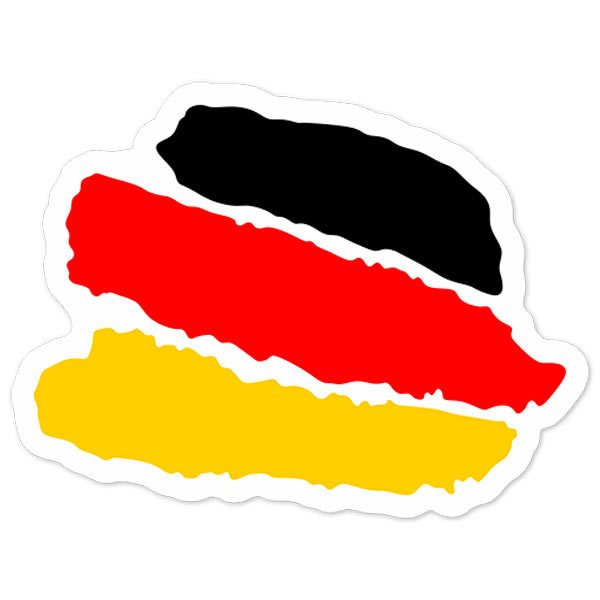 4-Pack Germany Flag Stickers – Car, Motorcycle & Bumper Decals – Multi-Colored, Multiposition