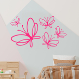 Wall Stickers: Kit 5 Butterflies Noltea 2