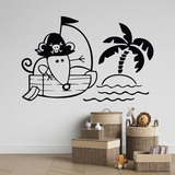 Stickers for Kids: Mouse on pirate ship 2