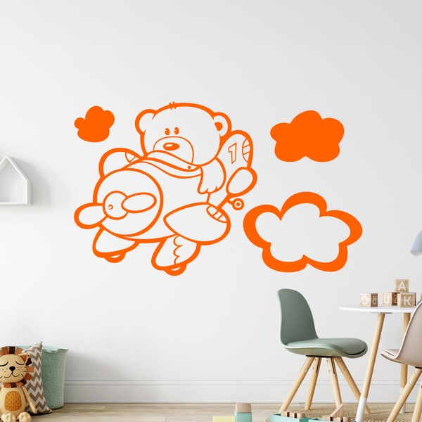 Stickers for Kids: Aviator bear