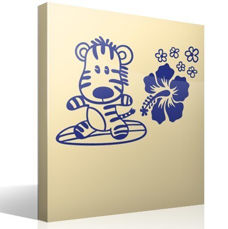 Stickers for Kids: Surf zebra