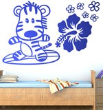 Stickers for Kids: Surf zebra 4