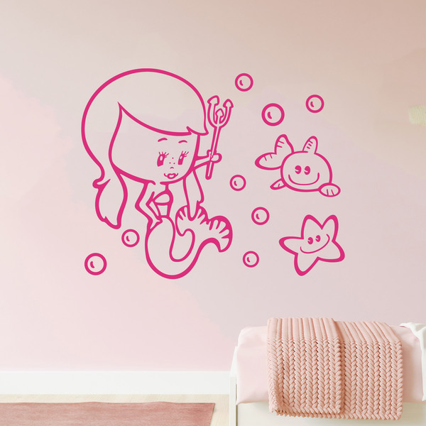 Stickers for Kids: Little mermaid