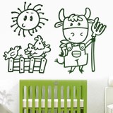 Stickers for Kids: The cow farm 3
