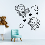 Stickers for Kids: Angel and demon babies 3